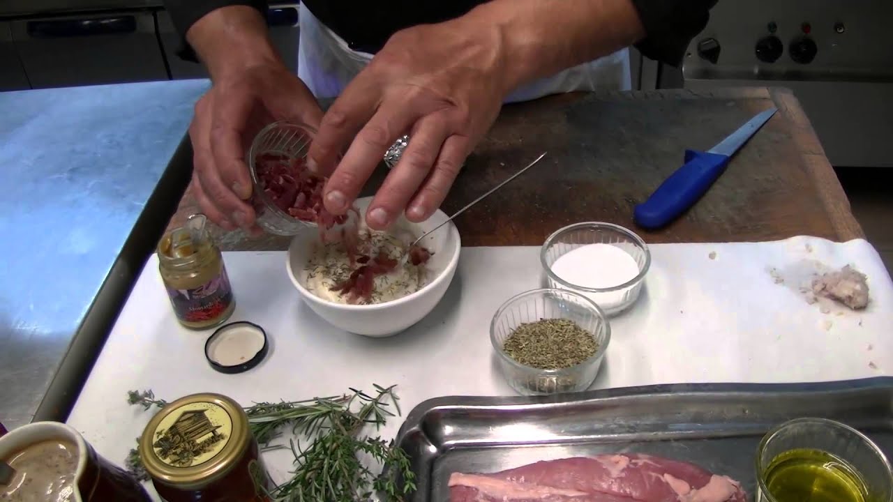Le filet mignon de porc au miel de châtaignier