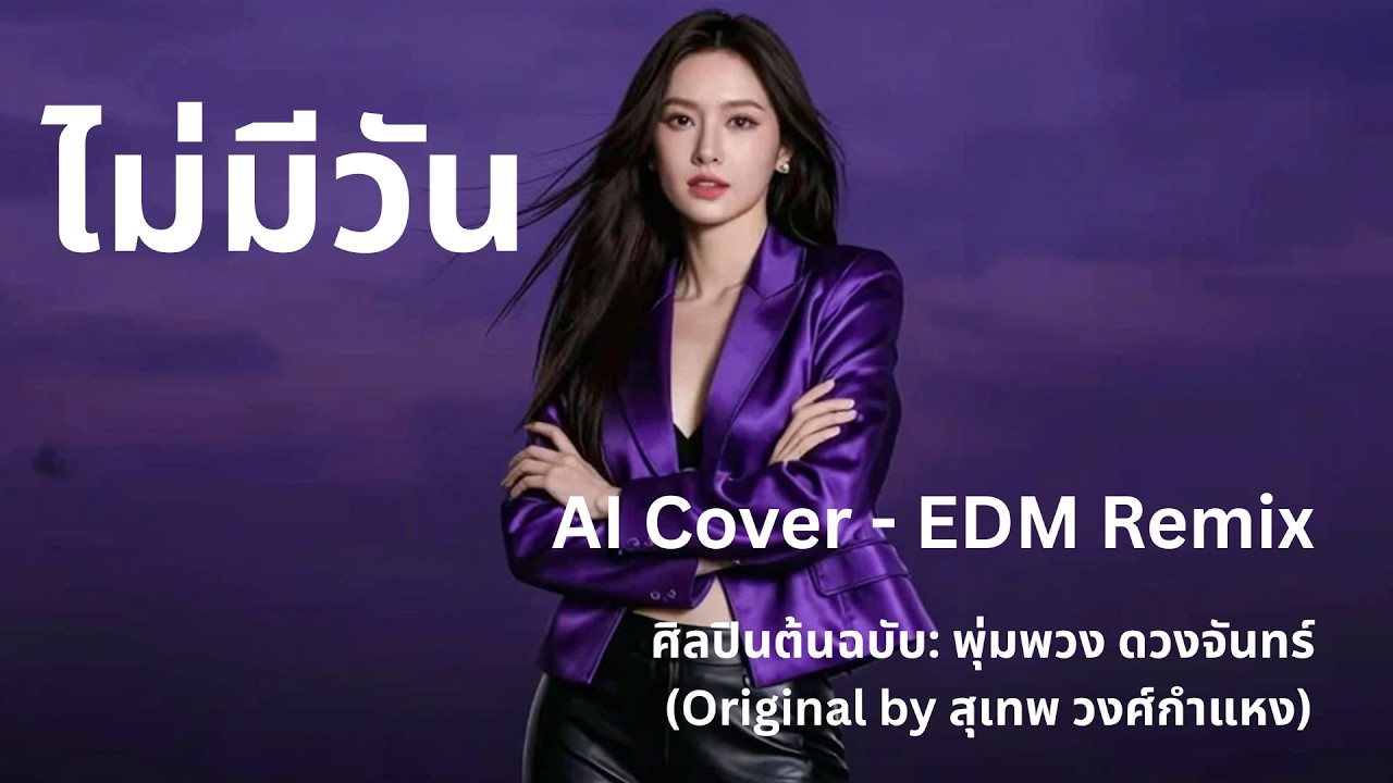 เพลง ไม่มีวัน - พุ่มพวง ดวงจันทร์ - Ai Cover EDM