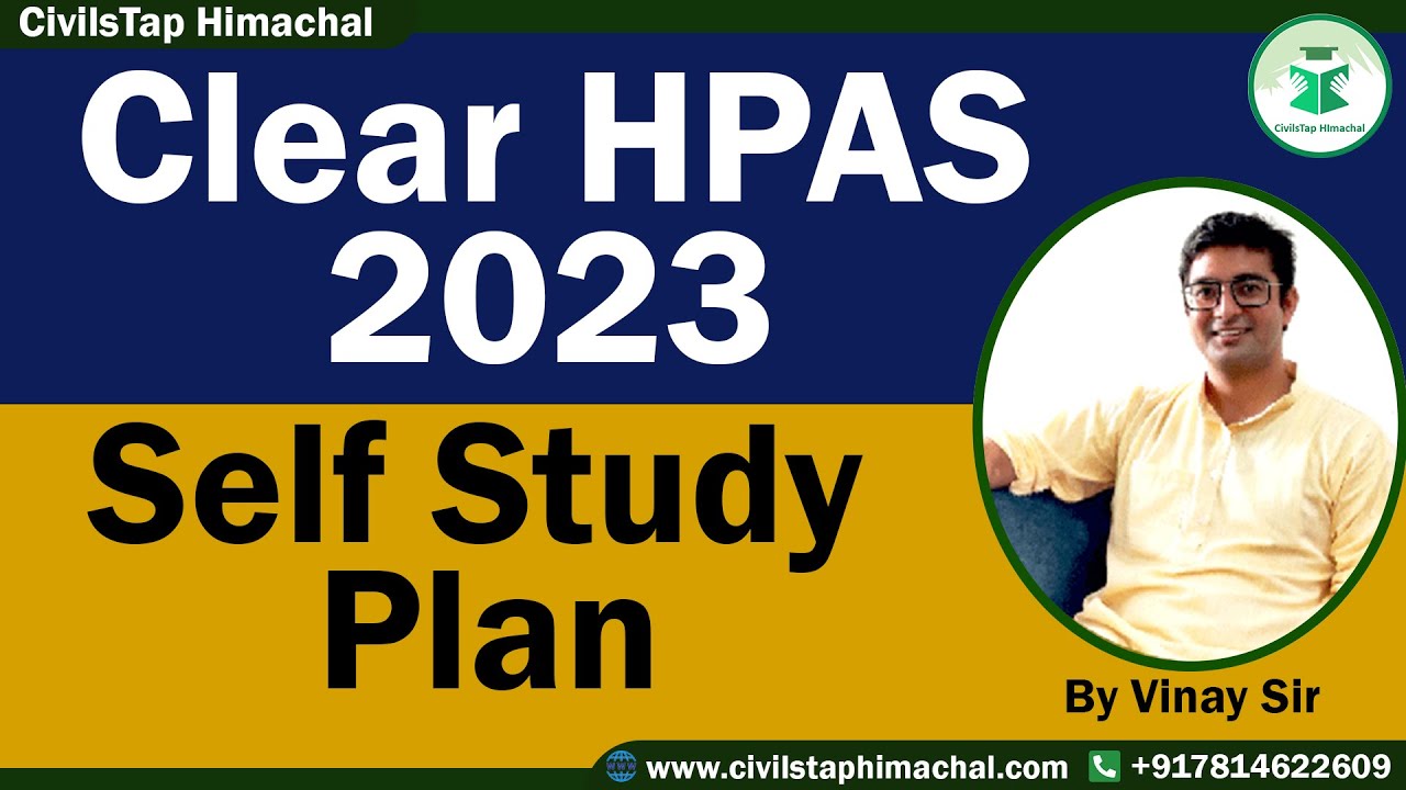 Clear HPAS 2023 | Self Study Plan | HAS/HPAS | Himachal