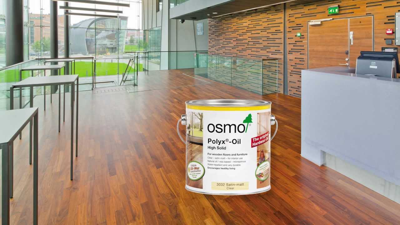 Osmo Cleaning and care for wooden floors, hardwax-oil as natural