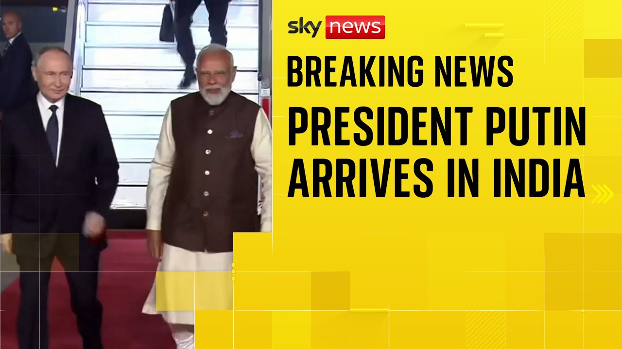 President Vladimir Putin arrives in Delhi