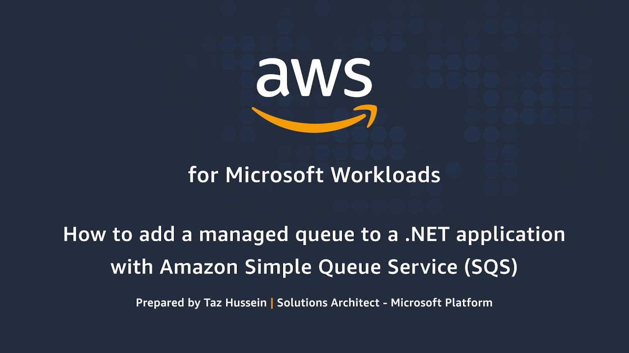 How to Add a Managed Queue to a .NET Application With Amazon Simple Queue Service (SQS)