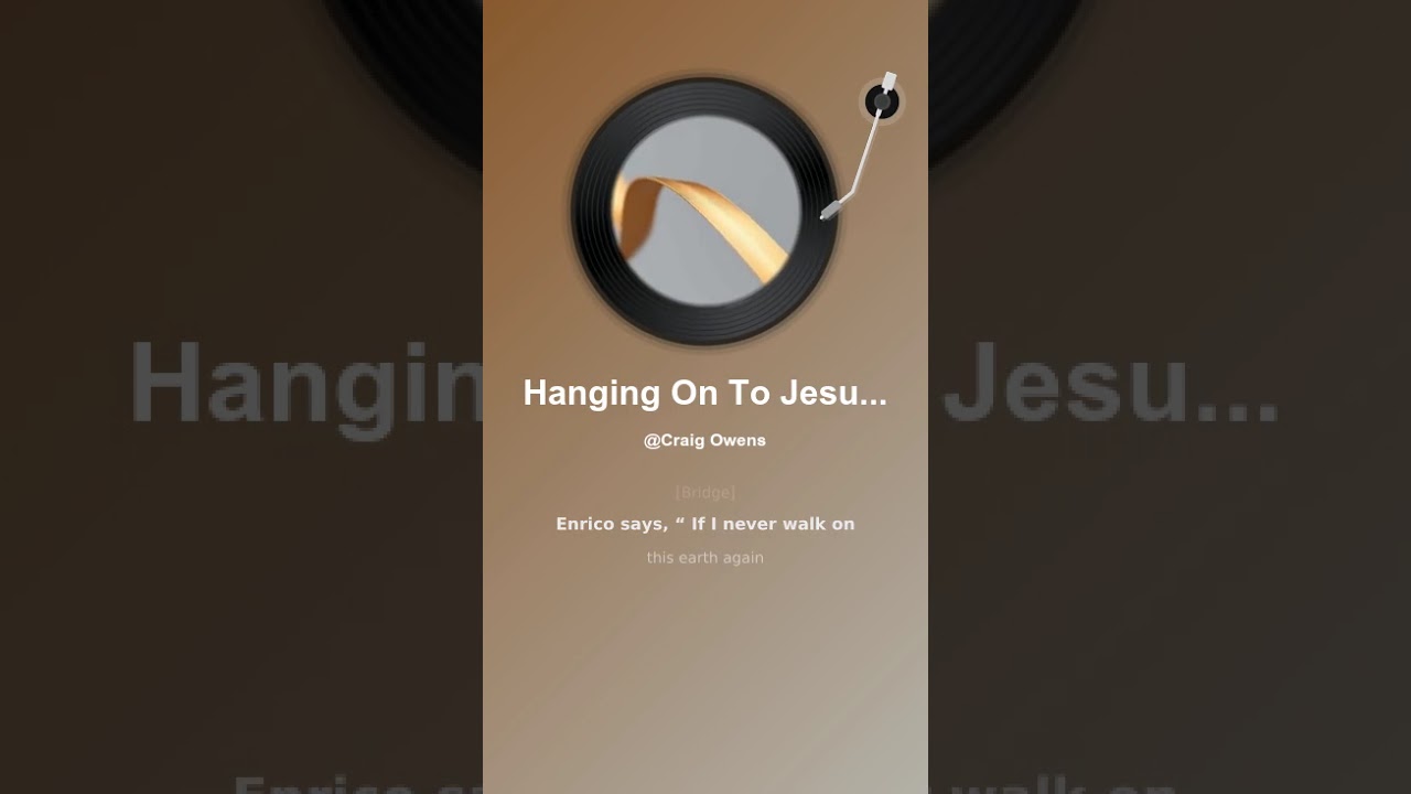 Hanging on to Jesus