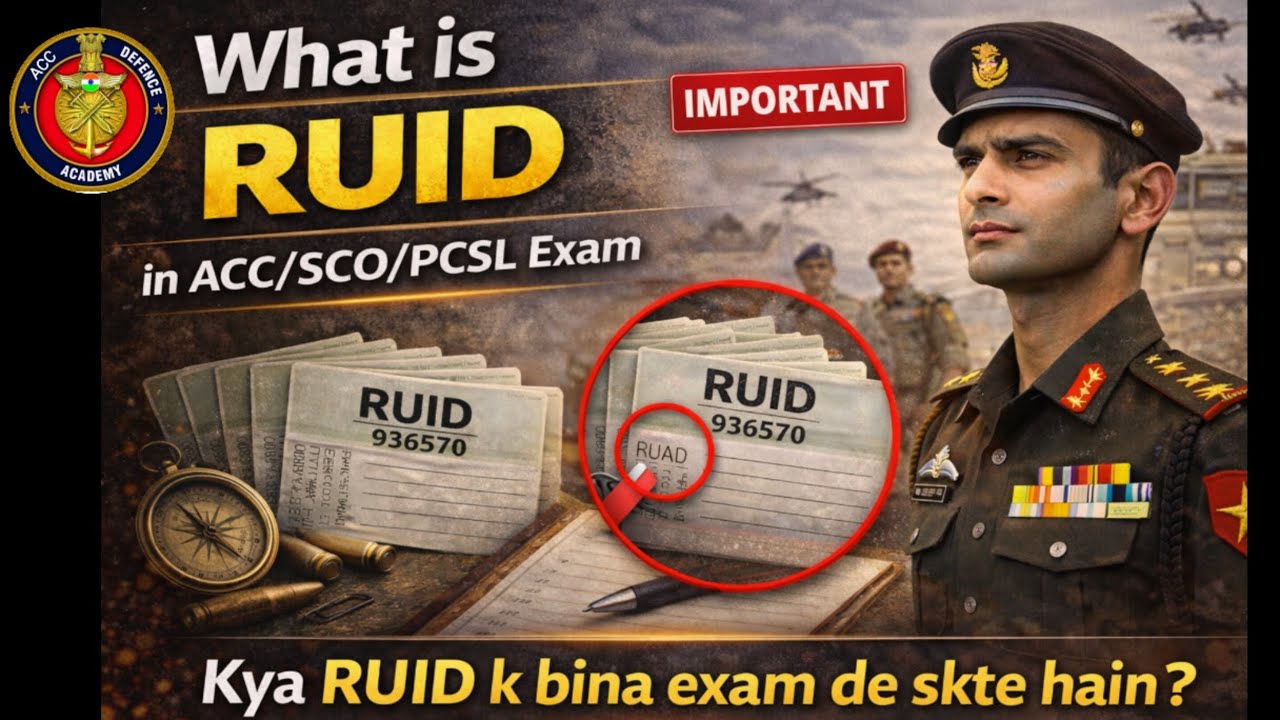 What is RUID in ACC / SCO ? | Kya RUID ke bina exam de sakte hain? Full Explanation 🔥