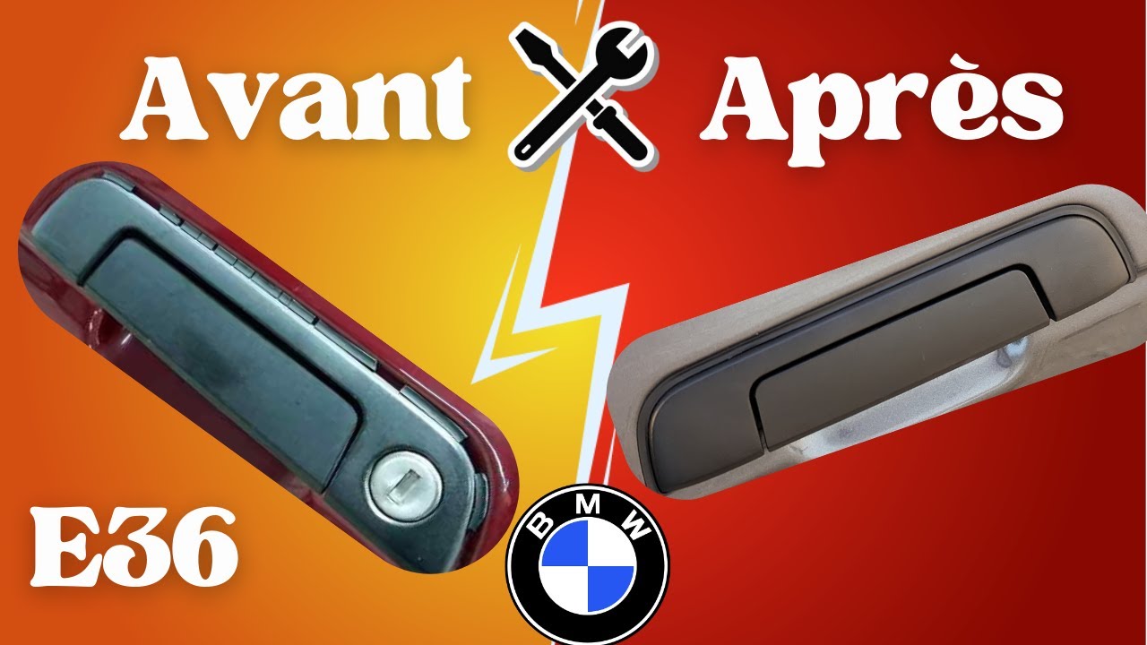on bricole la BMW E36 Remplacer l'enjoliveur joint poignée de porte