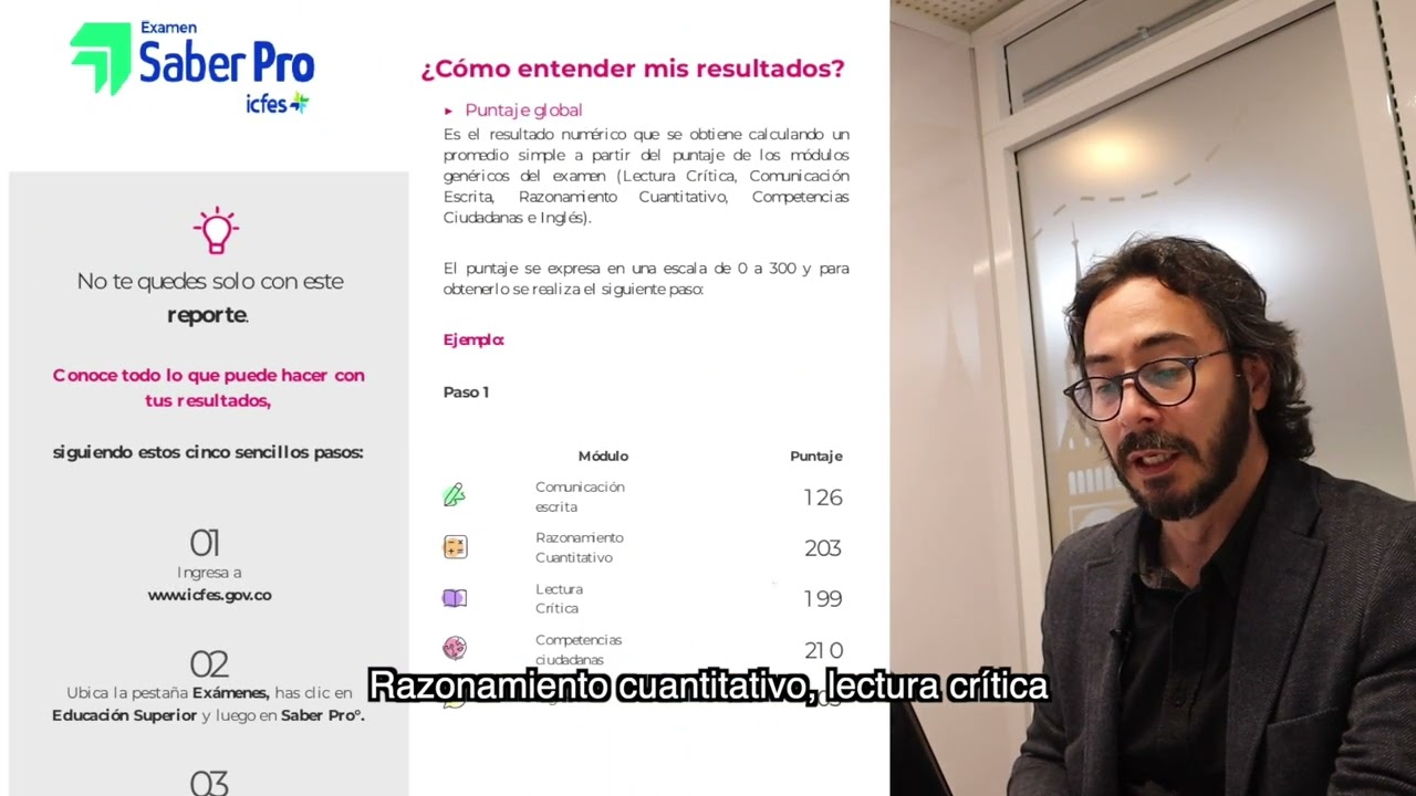 ¿Cómo leer los resultados del examen Saber Pro?