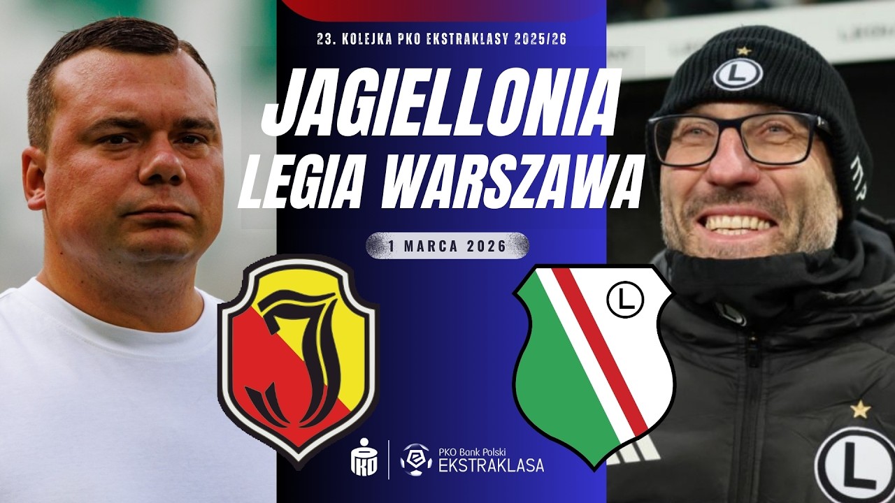 JAGIELLONIA BIAŁYSTOK 2-0 LEGIA WARSZAWA 23. KOLEJKA EKSTRAKLASY 2025/26 | RELACJA NA ŻYWO KOMENTARZ
