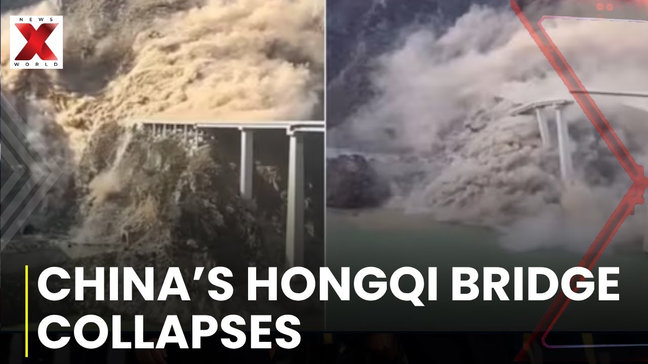China Bridge Collapse: Hongqi Bridge in Sichuan Collapses Following Amid Landslides | NewsX World