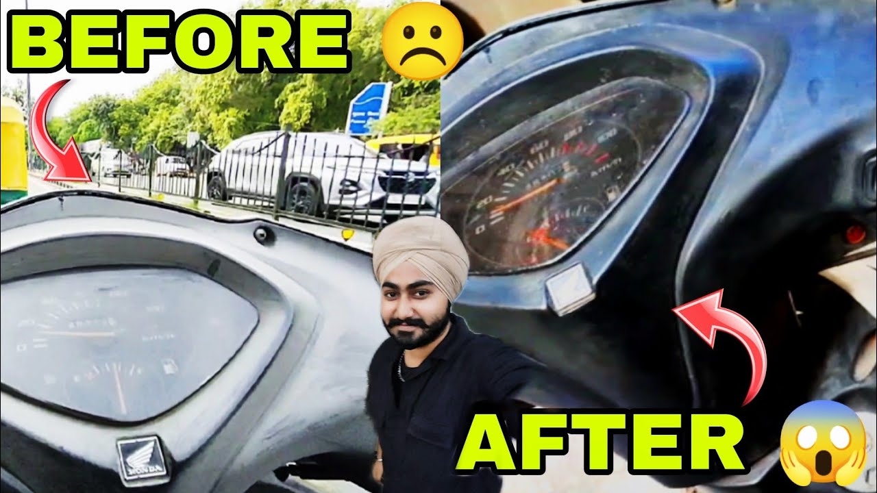 Restore your faded plastic parts |Honda activa 125 dashboard restoration | All in one Manmeet singh