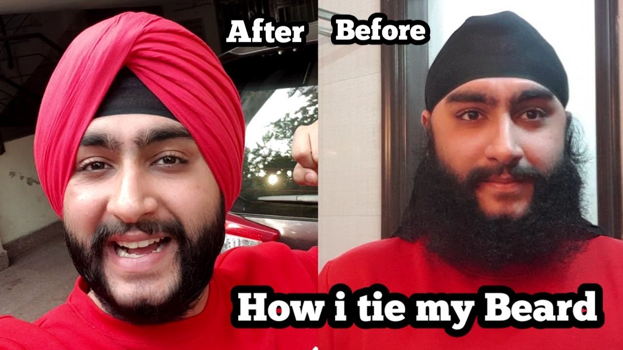 How I Tie My Beard | How To Tie Sikh Beard