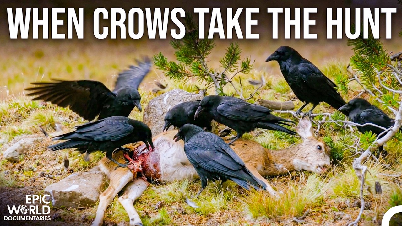 What Do Crows Eat in the Wild Forest? | Wildlife Documentary