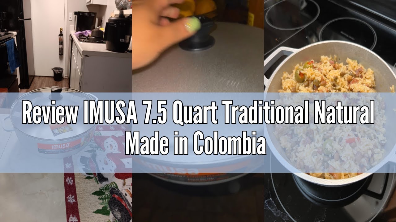 Review IMUSA 7.5 Quart Traditional Natural Made in Colombia Caldero with Lid for Cooking and Serving