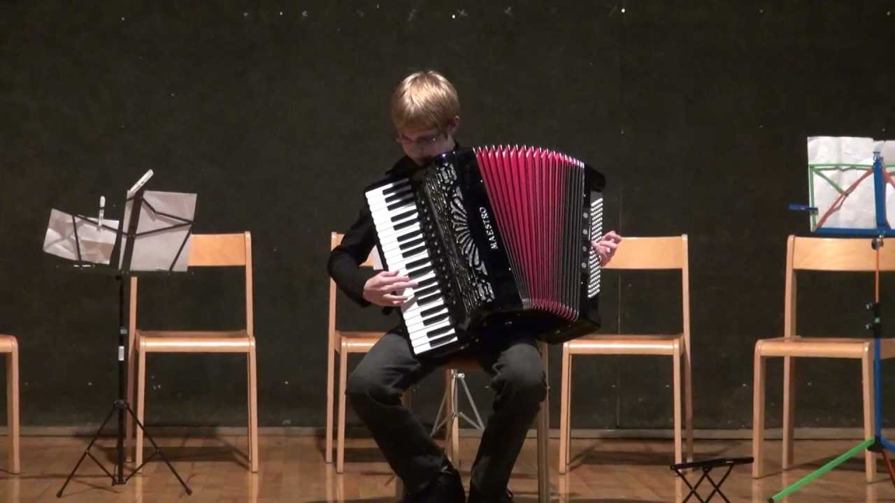 Marko Martinolic playing accordion - Johann Strauss - Anna polka HD 1080p
