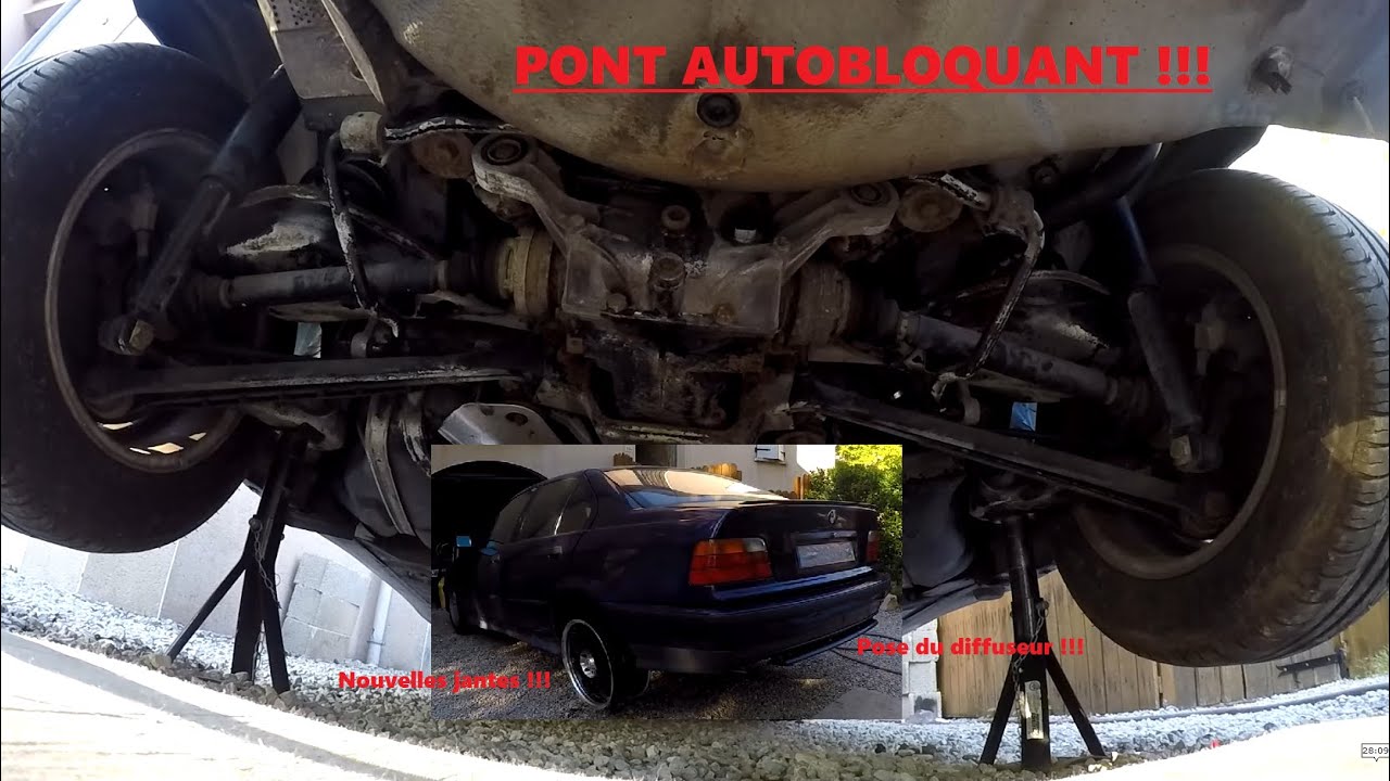 BMW e36 325 tds : RARE le S du pont autobloquant (différentiel à glissement limité)