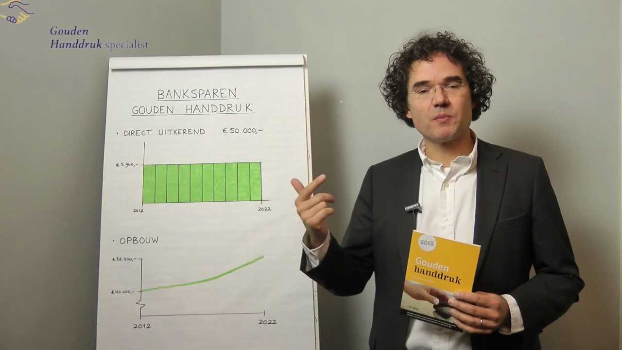 Banksparen gouden handdruk uitgelegd door Marius Winter van de GoudenHanddrukspecialist