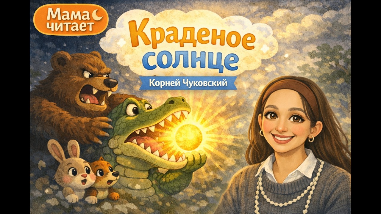 Краденое солнце 🌞 | Корней Чуковский | Добрая сказка для детей | Мама читает