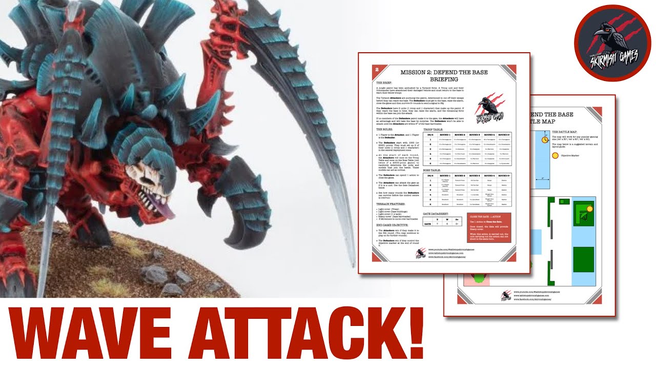 WARHAMMER 40K WAVE ATTACK - Tyranids vs Catachans Narrative Mission
