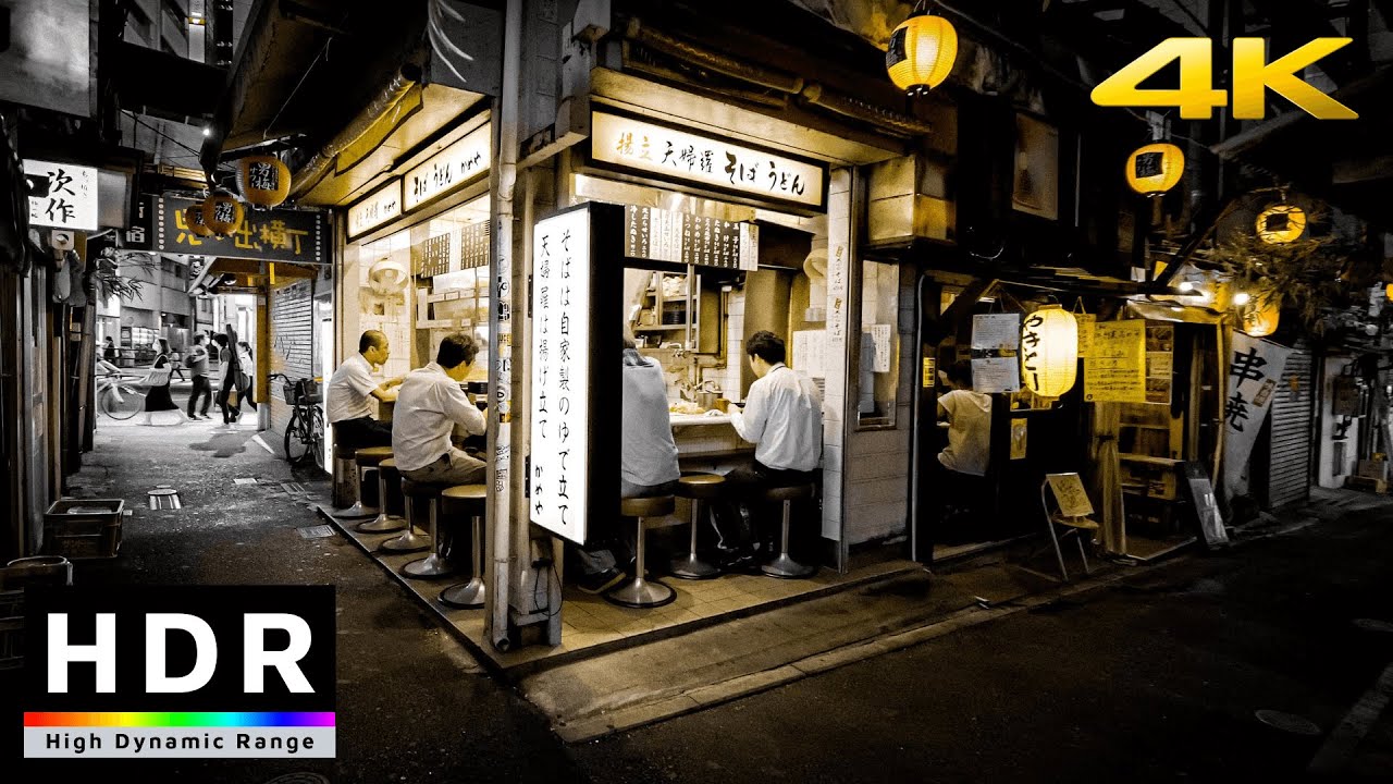【4K HDR】Night Walk to Shinjuku Omoide Yokocho (思い出横丁散歩) & Otakibashi (小滝橋通散歩) - Japan Walking Tour