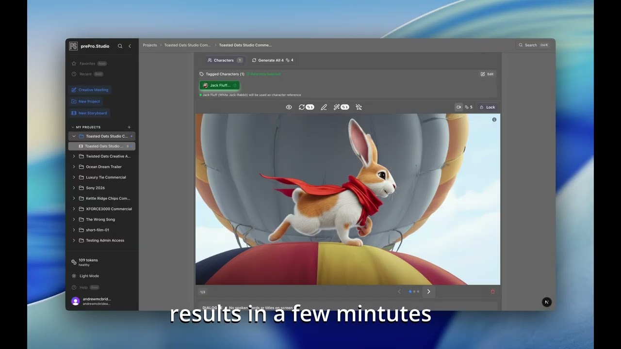 Change camera angles on the fly just with a prompt on prePro.Studio’s storyboarding platform