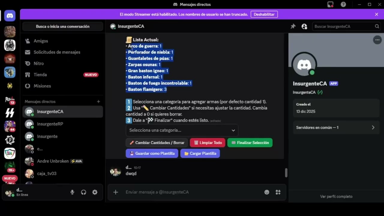 Optimización al crear actividades para albion
