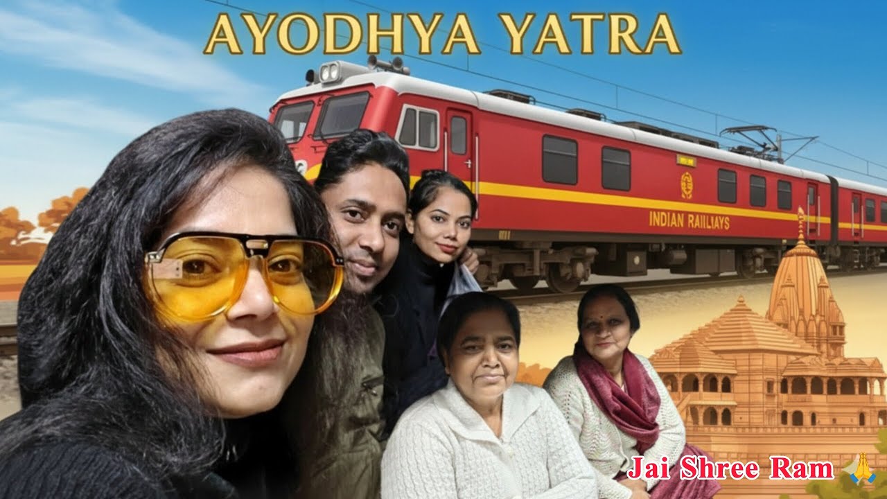 Train Journey to the most beautiful temple- Ayodhya (Pt-1)🙏#poojakreates #jaishreeram #travelvlog 
