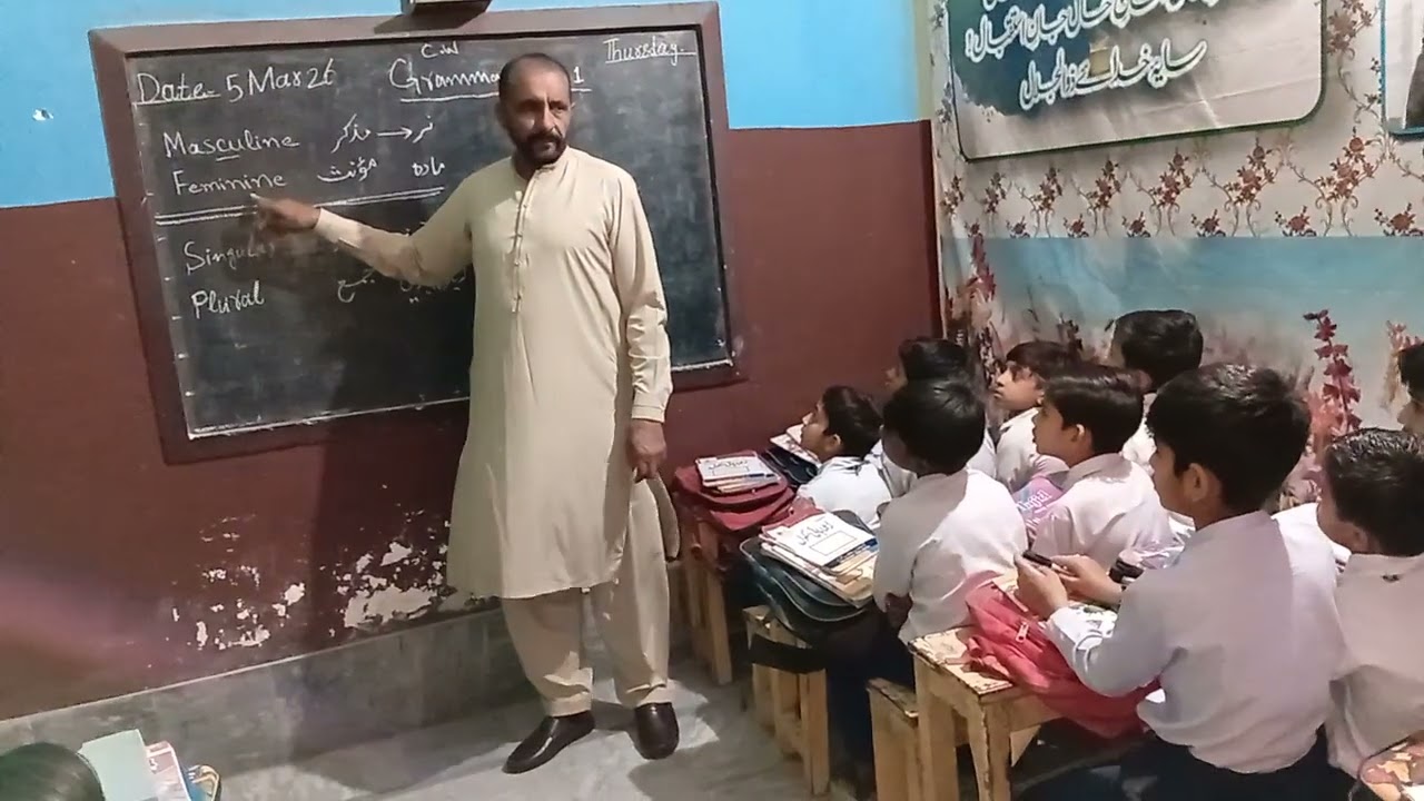 Definition of Masculine and feminine: Singular and Plural for Grade 1 students by Zuama High School
