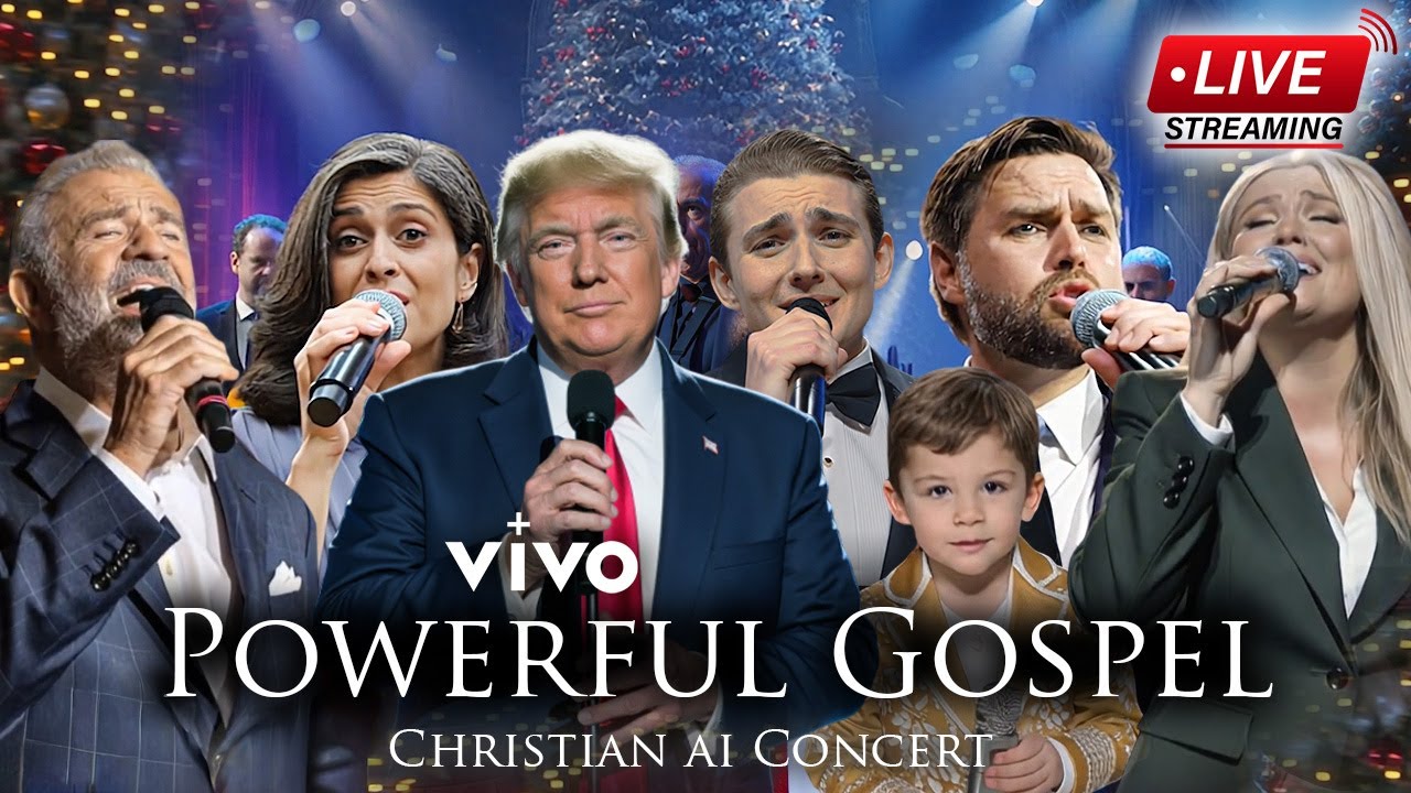 The Most Powerful Worship Concert for Jesus |Trumps, JD,Usha Vance, Kirk|AI Gospel Night