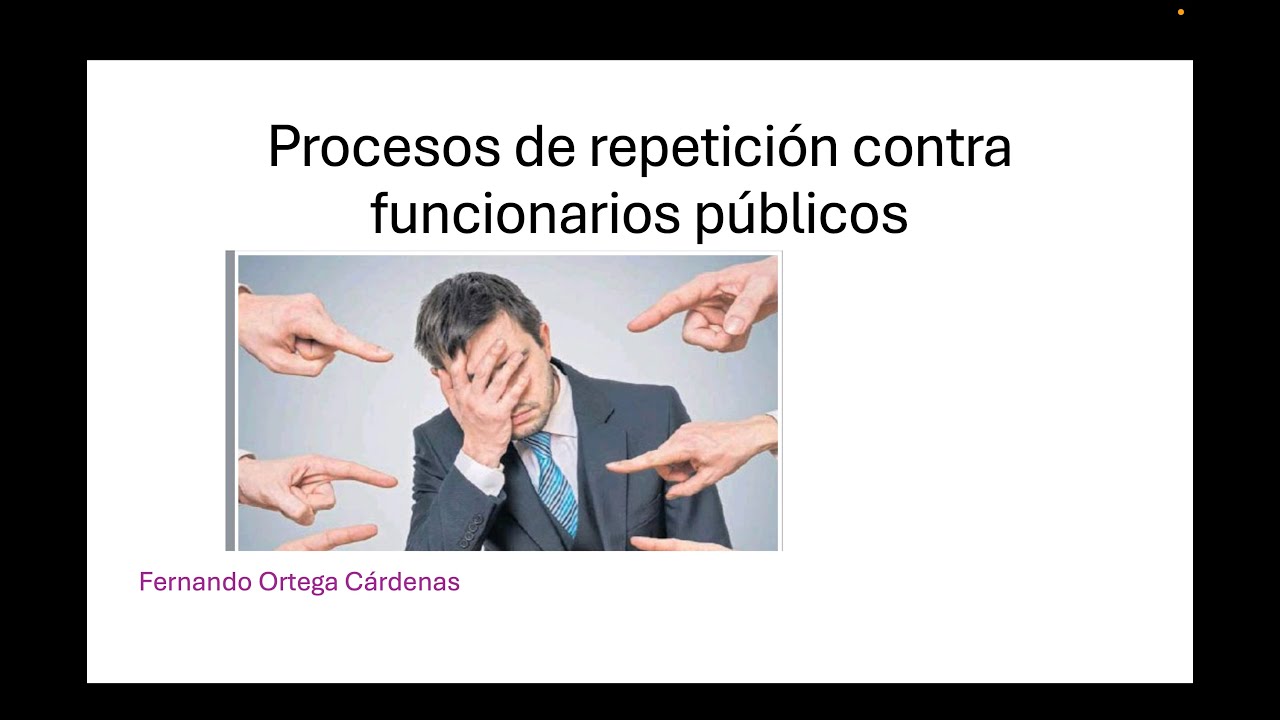 La acción de repetición contra funcionarios públicos
