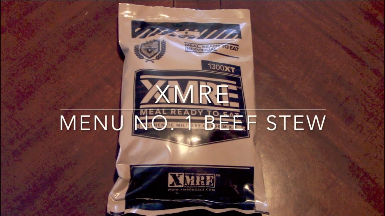 MRE Review: XMRE Menu No. 1 - Beef Stew
