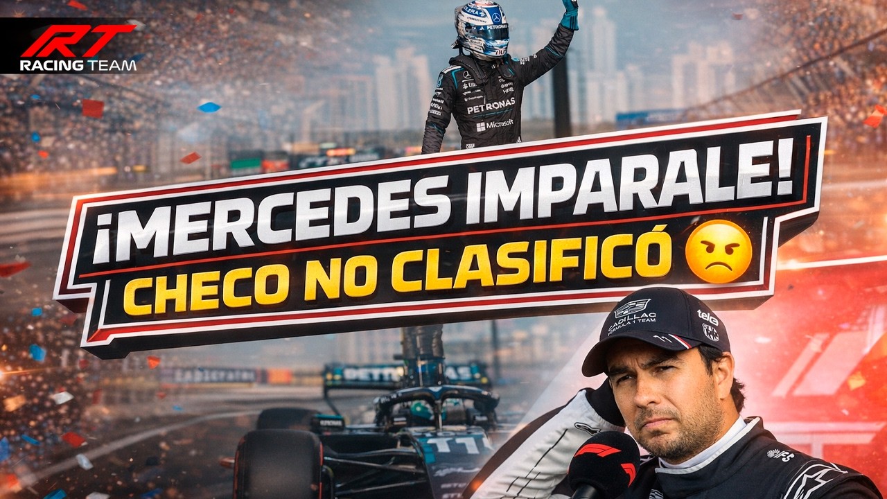 🚨¡MALA SURTE! CHECO con MÁS PROBLEMAS y sin CLASIFICACIÓN 😒 RUSSELL y MERCEDES IMPARABLES en CHINA 🔥