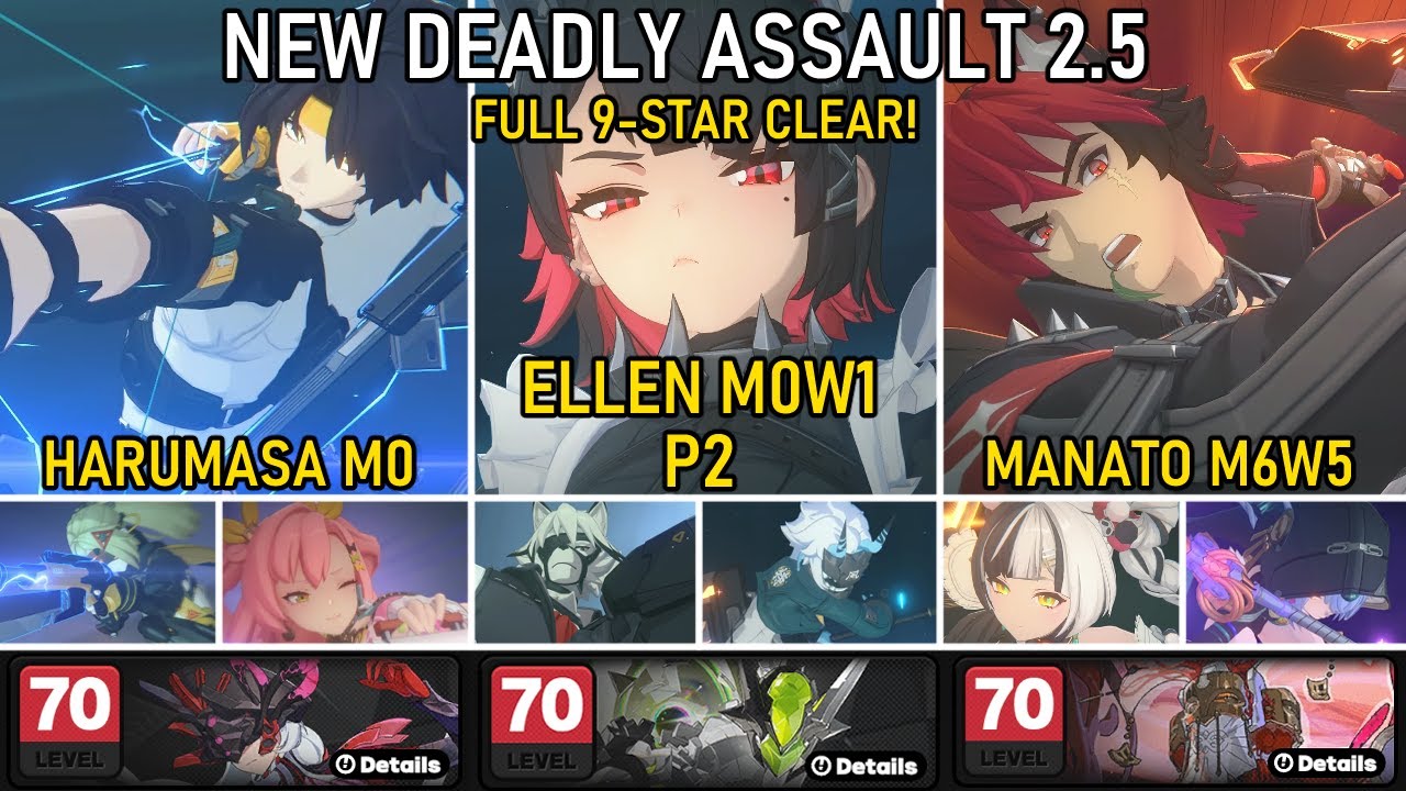 NEW Deadly Assault 9 Stars Harumasa Trigger / Ellen Lycaon / Manato Dialyn | Zenless Zone Zero 2.5