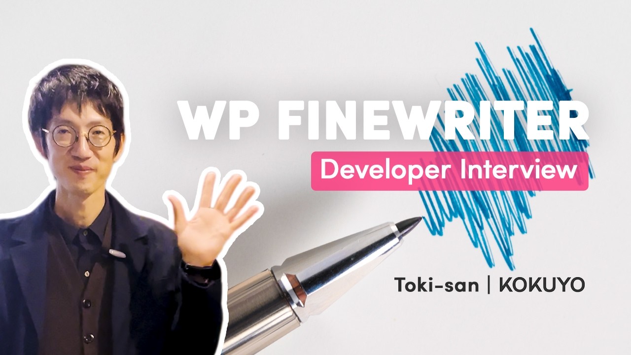 Designing the New Writing Experience | KOKUYO WP Finewriter Developer Interview✒✨