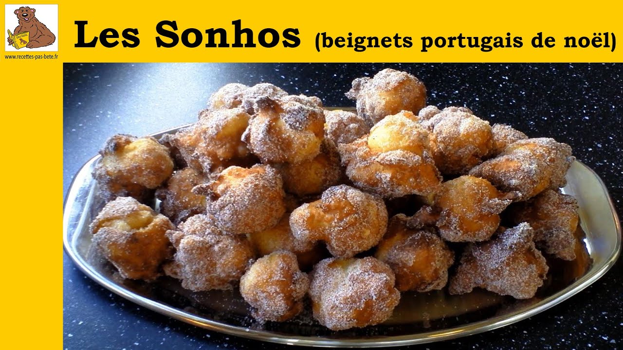 Les sonhos (beignets portugais de noël) (recette facile) HD
