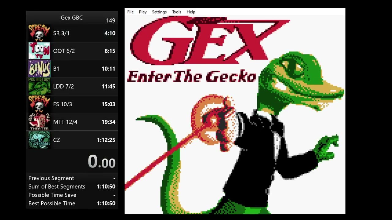 Gex: Enter the Gecko (GBC) Any% WR [1:08:09]