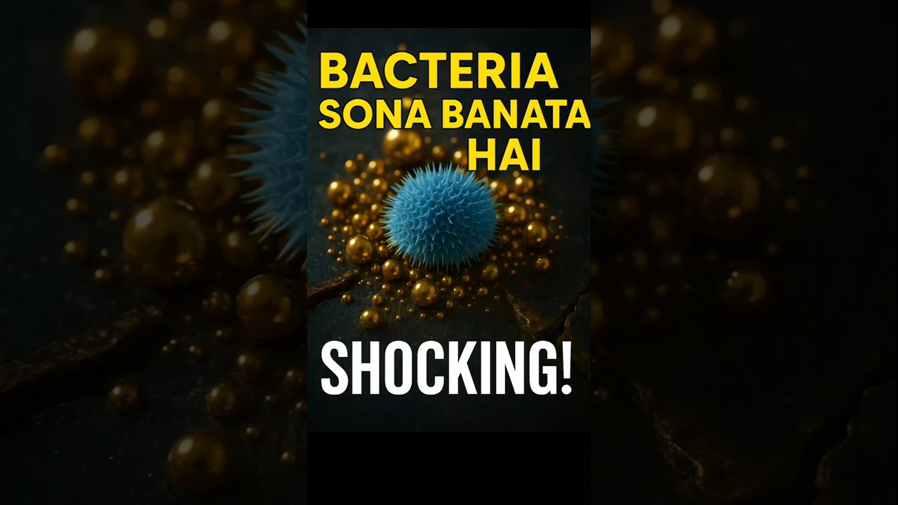 "A bacteria that turns metal into pure gold… nature’s own gold-factory! ✨"Imagine a bacteria...