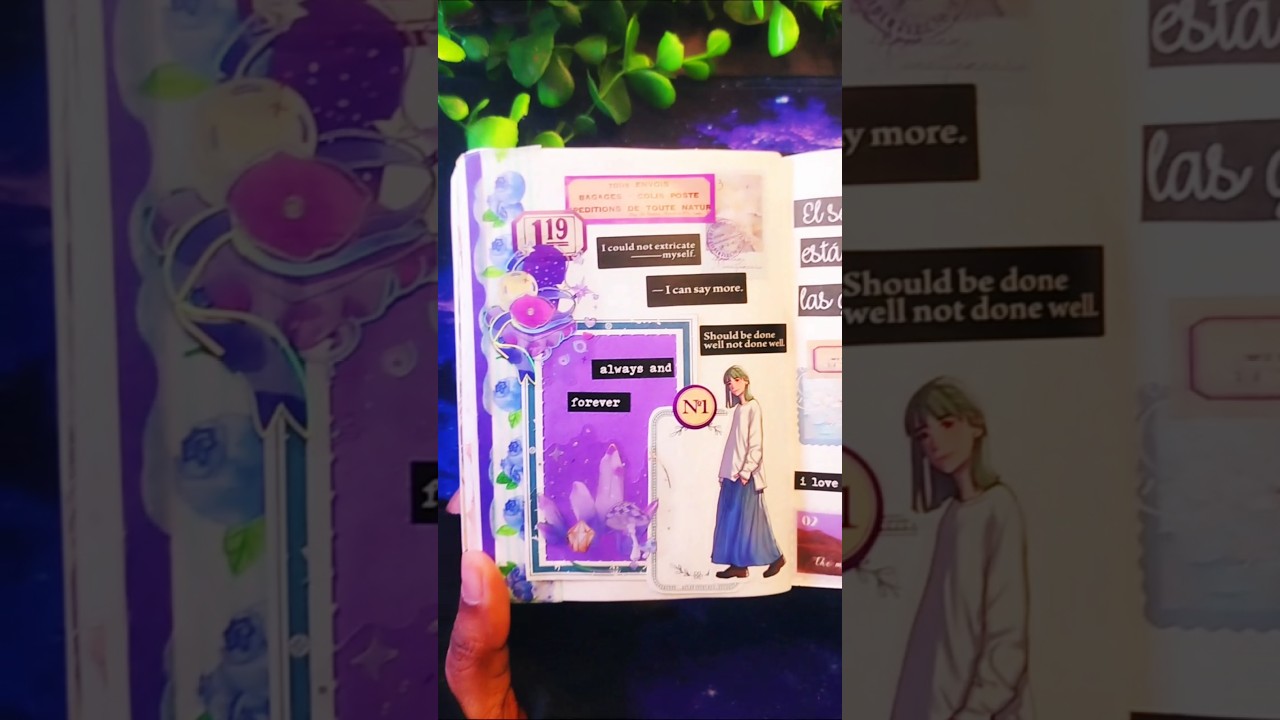 ASMR Violet Collage Journal 💜 