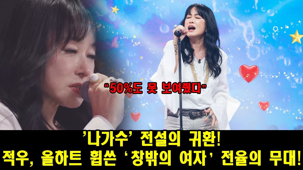 '나가수' 전설의 귀환! 적우, 올하트 휩쓴 ‘창밖의 여자’ 전율의 무대! #미 스트롯4 #적우