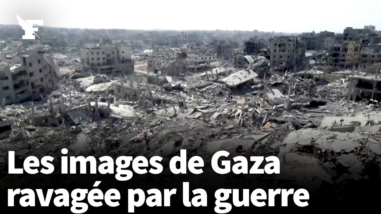 Les premières images aériennes de Gaza, ravagée après deux ans de guerre