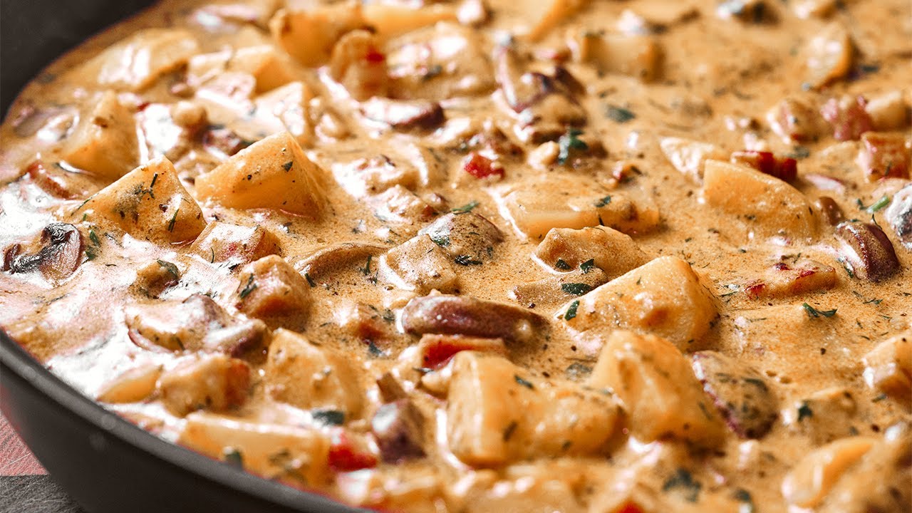 Самый вкусный рецепт блюда из чеснока, грибов и картофеля, который вы можете приготовить дома!