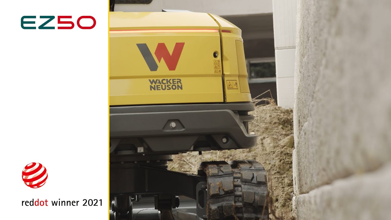 Red Dot Design Award 2021 for Wacker Neuson Excavator EZ50