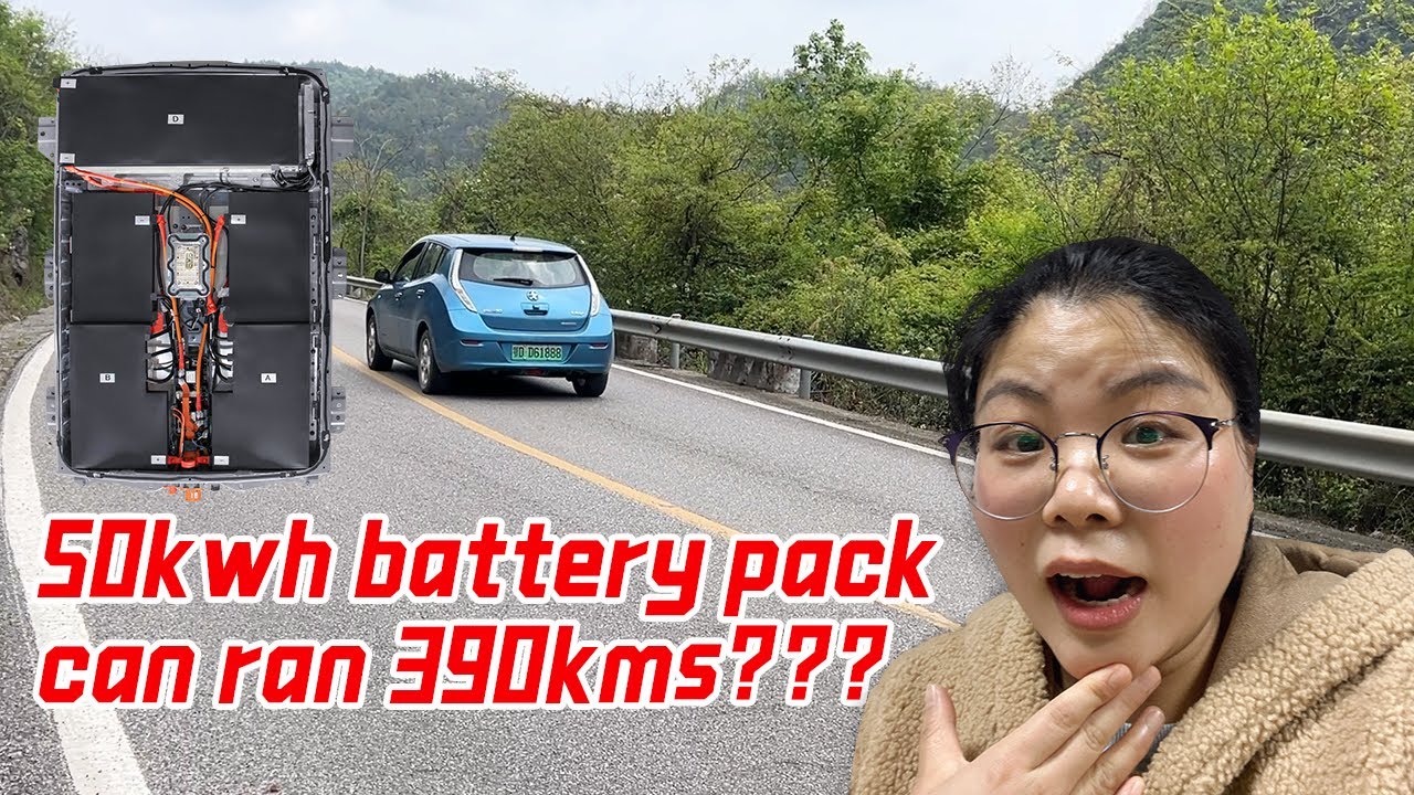 Nissan Leaf 50kwh D.I.Y battery modules car range test