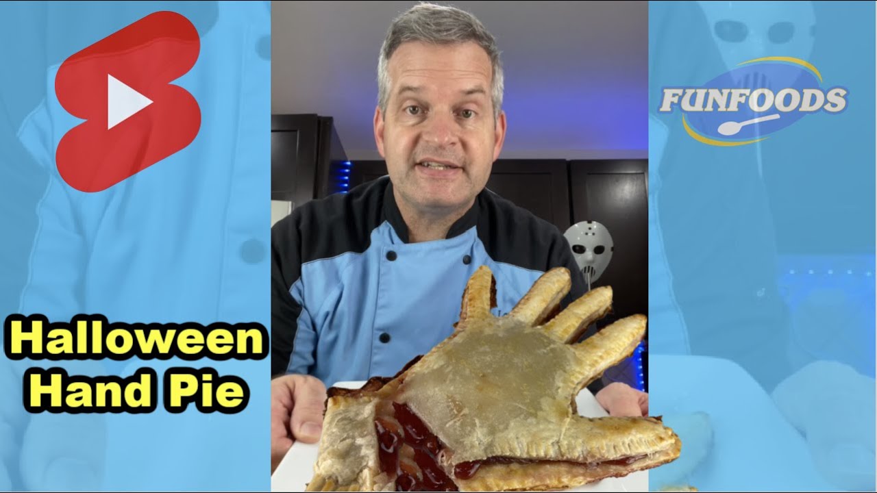 Hand Shaped Halloween Pie #shorts