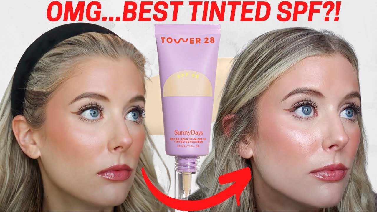 Tower 28 Sunny Days SPF 30 Tinted Sunscreen Foundation Review | Tower 28 Tinted Sunscreen Wear Test