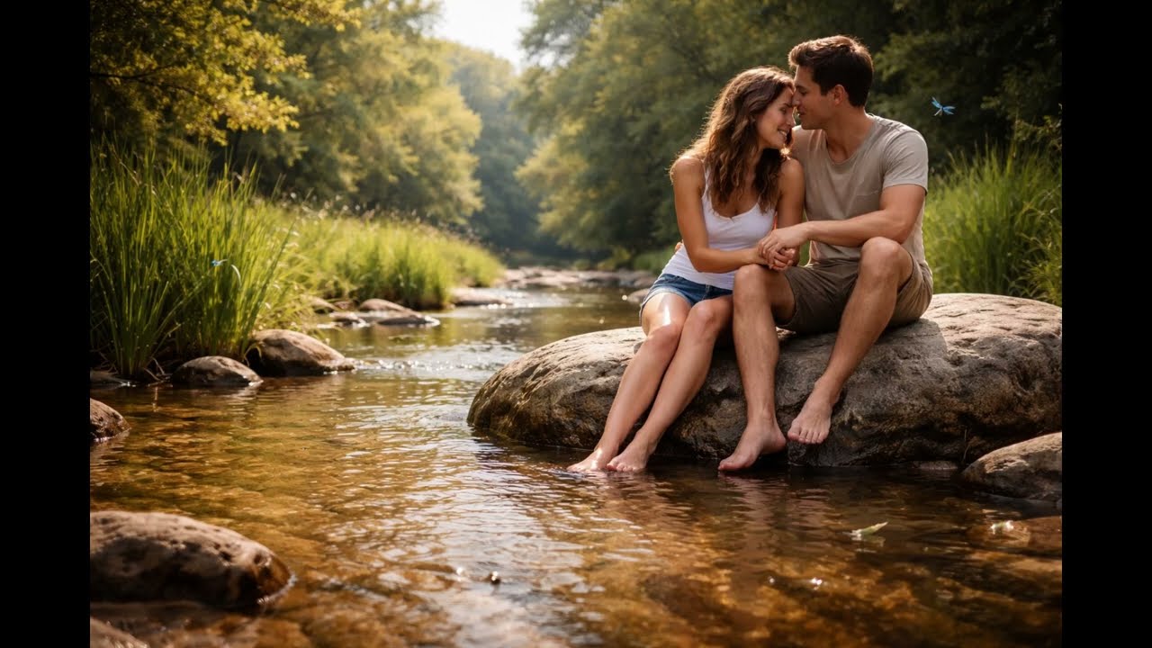 Bare Feet in the Stream