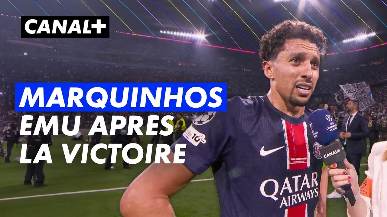 Les émotions et la joie de Marquinhos - Finale Ligue des champions 2024-25