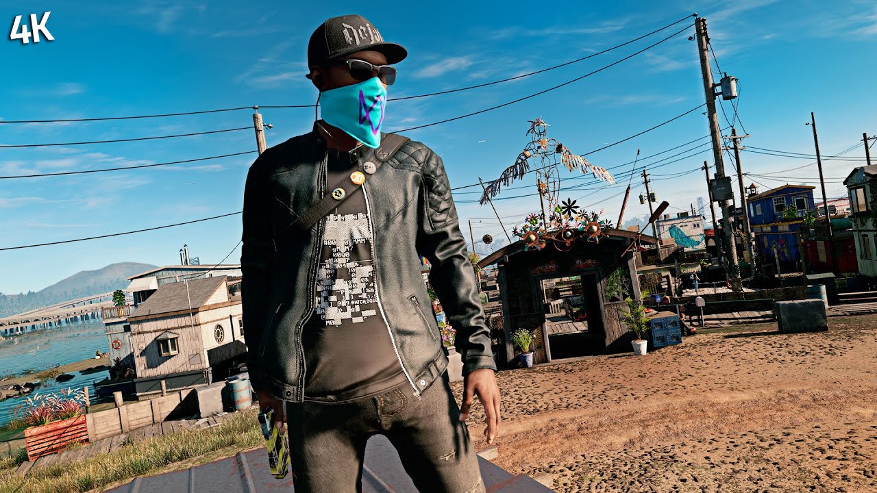 Watch_Dogs 2 | Smooth Parkour & Stealth Kills 3 | No HUD | 4K 60FPS