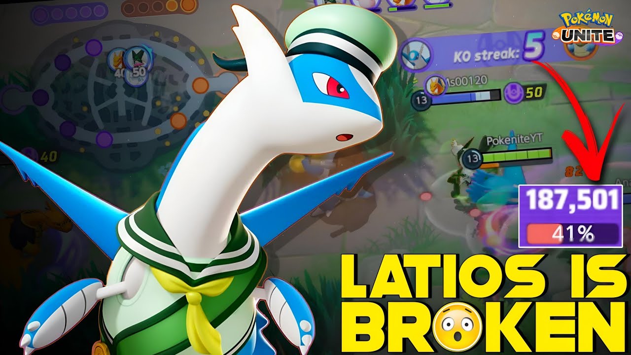 28 KILLS !!! LATIOS LOOKS INSANELY BROKEN WITH THIS BUILD 😲 | POKEMON UNITE