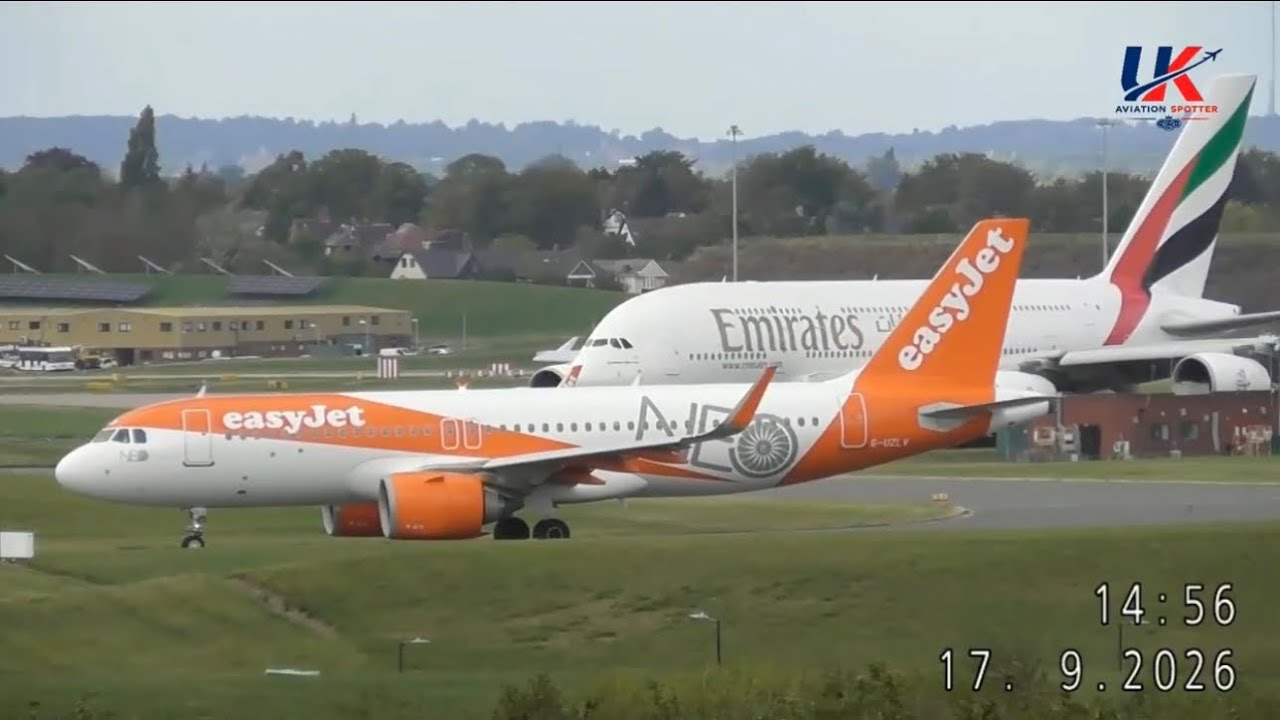 Birmingham Airport Live Action Emirates L & D & More At (BHX)