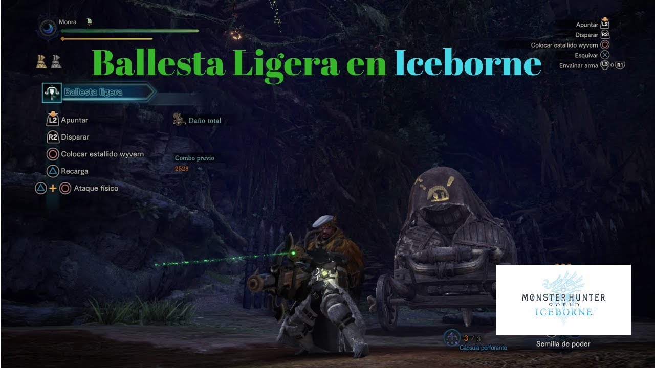 Ballesta Ligera y Armadura de Inicio. Monster Hunter: World Iceborne en Español.