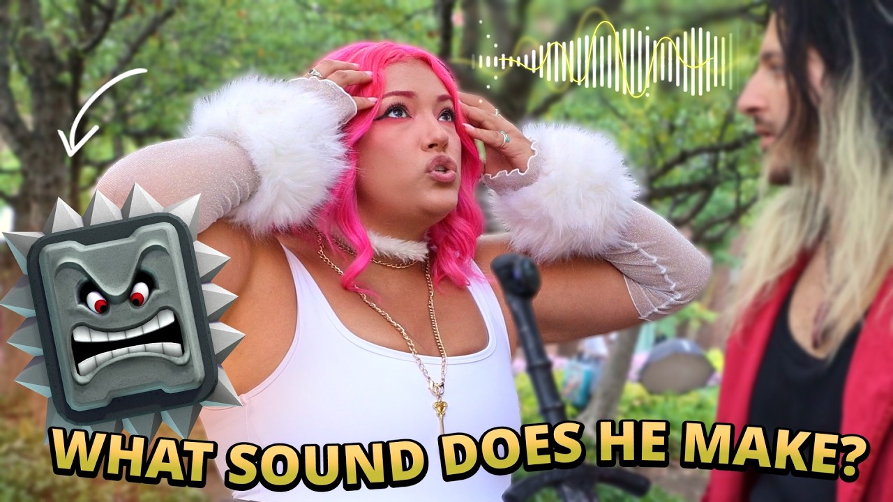 Asking Cosplayers to make the sound of Nintendo characters